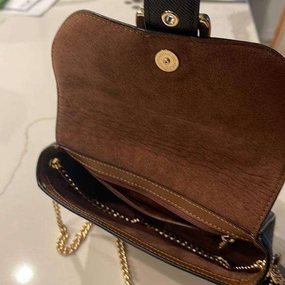 Coach Gemma Blocked Signature Canvas With Star Buckle Crossbody Purse Bag - Picture 3 of 5